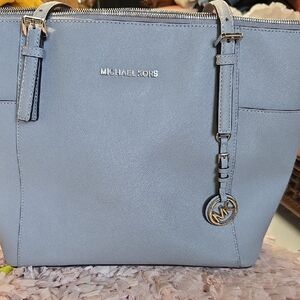 Michael Kors Light Blue Tote Bag